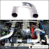 2Pcs/Unit 51Mm 2" 180 Degree Aluminum Turbo Intercooler Pipe Tube Piping L:450 Mm For VW Passat For Audi - Tokyo Tom's