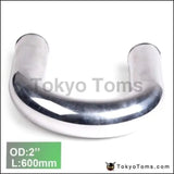 2Pcs/Unit 51Mm 2" 180 Degree Aluminum Turbo Intercooler Pipe Tube Piping L:600 Mm For Audi A4 B6 1.8T - Tokyo Tom's