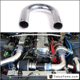 2Pcs/Unit 51Mm 2" 180 Degree Aluminum Turbo Intercooler Pipe Tube Piping L:600 Mm For Audi A4 B6 1.8T - Tokyo Tom's