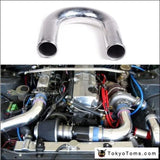 2Pcs/Unit 51Mm 2" 180 Degree Aluminum Turbo Intercooler Pipe Tube Piping L:600 Mm For Audi A4 B6 1.8T - Tokyo Tom's