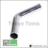 2Pcs/Unit 51Mm 2" 45 Degree Aluminum Turbo Intercooler Pipe Tube Piping L:450Mm For BMW Mini Cooper W11 - Tokyo Tom's