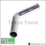 2Pcs/Unit 51Mm 2" 45 Degree Aluminum Turbo Intercooler Pipe Tube Piping L:600 Mm For BMW E30 325I 318I M3 - Tokyo Tom's