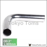 2Pcs/Unit 51Mm 2" 90 Degree Aluminum Turbo Intercooler Pipe Tube Piping L:600Mm For BMW Mini Cooper S R52 - Tokyo Tom's