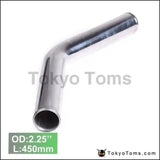 2Pcs/Unit 57Mm 2.25 45 Degree Aluminum Turbo Intercooler Pipe Tube Piping L:450 Mm For BMW E36 Ix M50 92 - Tokyo Tom's