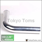 2Pcs/Unit 57Mm 2.25" 90 Degree Aluminum Turbo Intercooler Pipe Tube Piping L:450Mm For VW Golf Gti Mk3 Vr - Tokyo Tom's