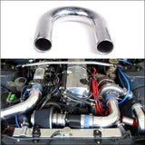 2Pcs/Unit 63Mm 2.5" 180 Degree Aluminum Turbo Intercooler Pipe Tube Piping L:450Mm For VW Passat Audi A4 - Tokyo Tom's