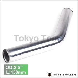 2Pcs/Unit 63Mm 2.5" 45 Degree Aluminum Turbo Intercooler Tube Piping L:450 Mm For BMW 3 E30 M-Technic 318 - Tokyo Tom's