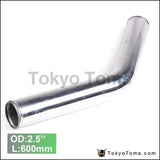 2Pcs/Unit 63Mm 2.5" 45 Degree Aluminum Turbo Intercooler Tube Piping L:600 Mm For BMW 5 Series Facelift - Tokyo Tom's