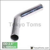 2Pcs/Unit 63Mm 2.5" 45 Degree Aluminum Turbo Intercooler Tube Piping L:600 Mm For BMW 5 Series Facelift - Tokyo Tom's