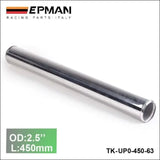 2Pcs/Unit 63Mm 2.5" Straight Aluminum Turbo Intercooler Pipe Tube Piping Length 450 Mm For BMW E39 Android