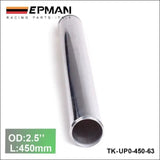 2Pcs/Unit 63Mm 2.5" Straight Aluminum Turbo Intercooler Pipe Tube Piping Length 450 Mm For BMW E39 Android