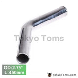 2Pcs/Unit 70Mm 2.75" 45 Degree L:450 Mm Aluminum Turbo Intercooler Straight Piping Tube Tubing For BMW M20 - Tokyo Tom's