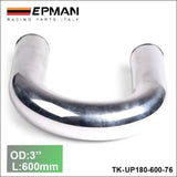 2Pcs/Unit 76Mm 3" 180 Degree Aluminum Turbo Intercooler Pipe Tube Piping L:600 Mm For VW Golf Gti Mk3 Mk7 - Tokyo Tom's