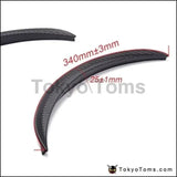 Universal 1 Pair Carbon Fiber Style Fender Flare Lip - Tokyo Tom's