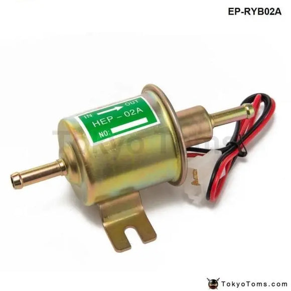 Universal 12V Auto Petrol Diesel Gas Fuel Pump Inline Electric Fuel Pump Hep-02A - Tokyo Tom's