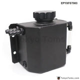 Universal 1L Alloy Aluminium Engine Oil Catch Can Breather Tank Radiator Overflow Tank EPYXFST003 - Tokyo Tom's