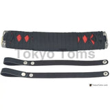 Universal 20cm JDM Samurai Roof Tsurikawa Handle Black+Red