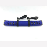 Universal 20cm JDM Samurai Roof Tsurikawa Handle Blue +Black