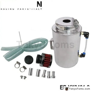 Universal 2L Aluminium Alloy Oil Catch Can Tank With Breather Filter - Tokyo Tom's