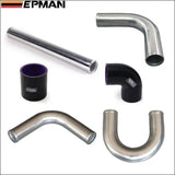 Universal Black 2.75" 70Mm Polished Aluminum Fmic Intercooler Piping Kit Diy Pipe Length:600Mm For BMW E36 - Tokyo Tom's