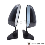 Universal Car F1 Style Carbon Look Racing Side Fender Mirror Blue Rear View Mirror - Tokyo Tom's