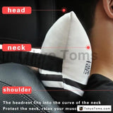 Universal Car Neck Pillows Auto Car Neck Rest Headrest Cushion Pillow INITIAL 1pcs