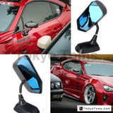 Universal F1 Style Carbon Fiber Blue Mirror