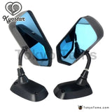 Universal F1 Style Carbon Fiber Blue Mirror