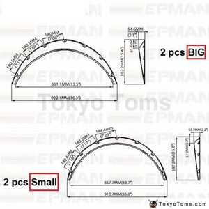 Universal Fender Flares - Tokyo Tom's