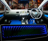 Universal Illusion LED Clip On Rear View Mirror (Blue)