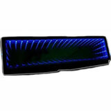 Universal Illusion LED Clip On Rear View Mirror (Blue)