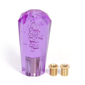 Universal Mini Crystal Bubble Gear Shift Knob - Purple