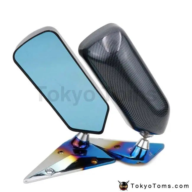 Universal Racing Car F1 Style Carbon Fiber Look Side Rearview Mirror