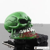 Universal Teeth Skull Green Gear Shifter