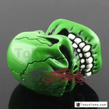 Universal Teeth Skull Green Gear Shifter