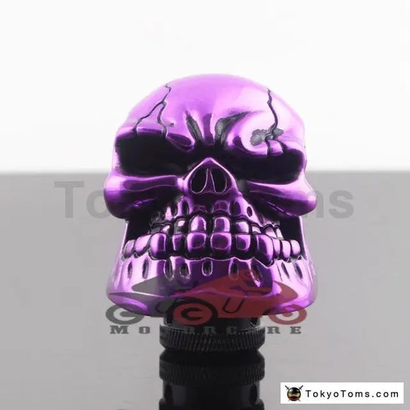 Universal Teeth Skull Purple Gear Shifter