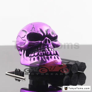 Universal Teeth Skull Purple Gear Shifter