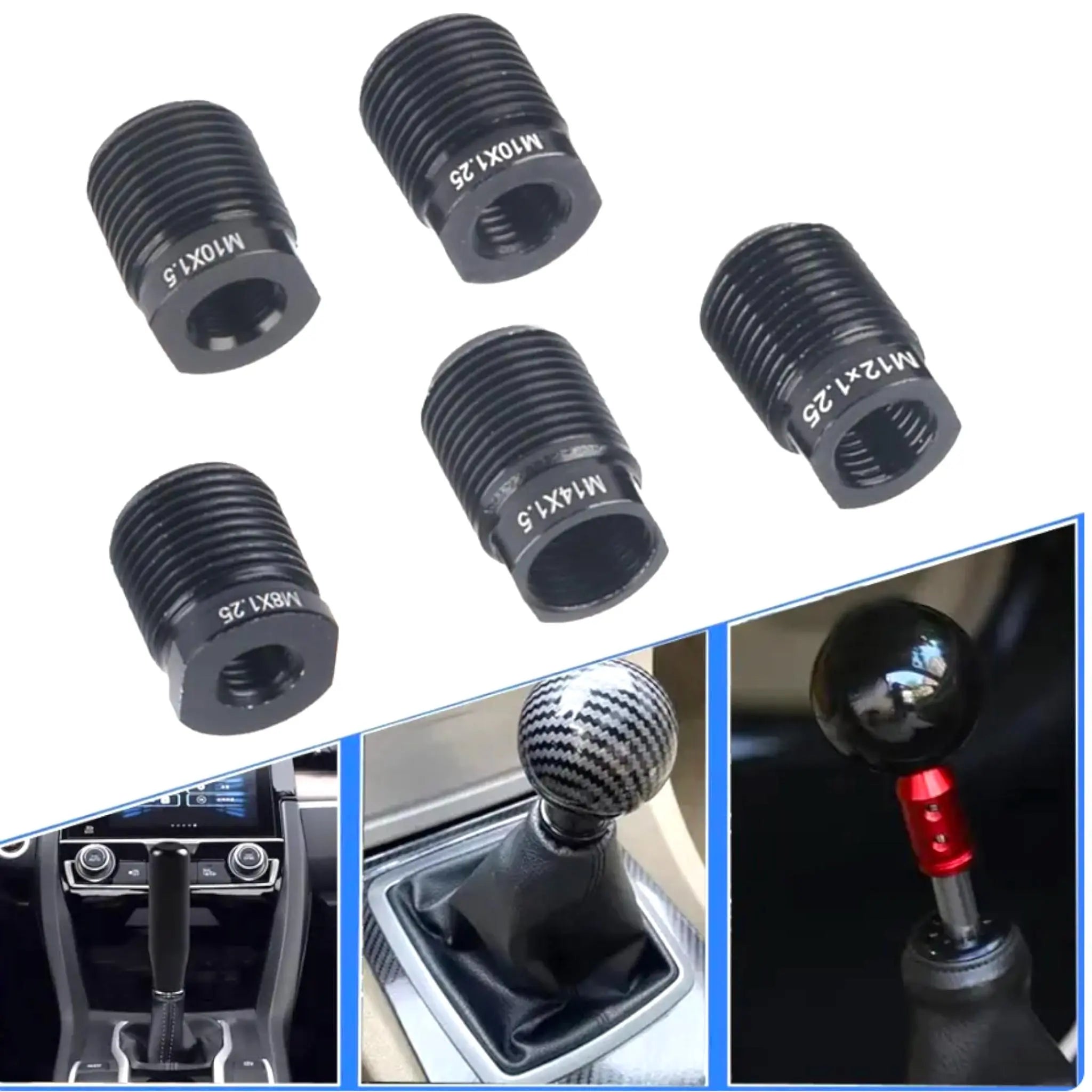 Thread Shift Shift Knob Installation Kit Universal Shift Knob Adapter Kit - Fits Non ...