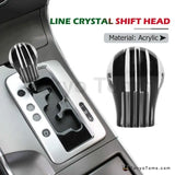 Universal Transparent Stripe Gear Shift Knob