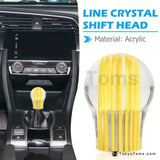 Universal Transparent Stripe Gear Shift Knob