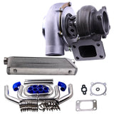 Universal Turbocharger GT35 GT3582 Turbo + 2.5" 64mm Intercooler Pipe Kit + 600x300x76 Intercooler - Tokyo Tom's