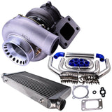 Universal Turbocharger GT35 GT3582 Turbo + 2.5" 64mm Intercooler Pipe Kit + 600x300x76 Intercooler - Tokyo Tom's