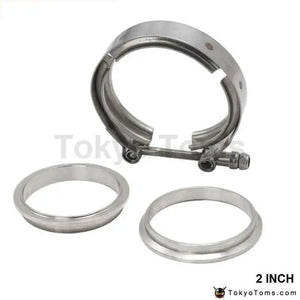 Universal Upgraded 2.0" V-Band Clamp Fit All Style Exhaust System - Tokyo Tom's