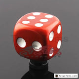 Universal White & Orange Lucky DICE GEAR  Shifter