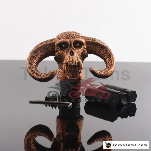 Universal Yak Cow Bull Ox Skull Gear Shifter