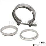 4" Exhaust Stainless Universal V-Band Clamp And Flange Kit V Band / V Band - Tokyo Tom's