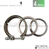 4" Exhaust Stainless Universal V-Band Clamp And Flange Kit V Band / V Band - Tokyo Tom's