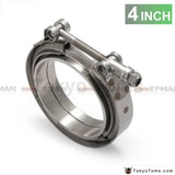 4" Exhaust Stainless Universal V-Band Clamp And Flange Kit V Band / V Band - Tokyo Tom's