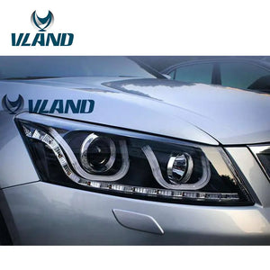 Vland Factory Car Accessories Head Lamp for Honda Accord 2008-2013 LED Head Light with Xenon Plug and Play Design - Tokyo Tom's