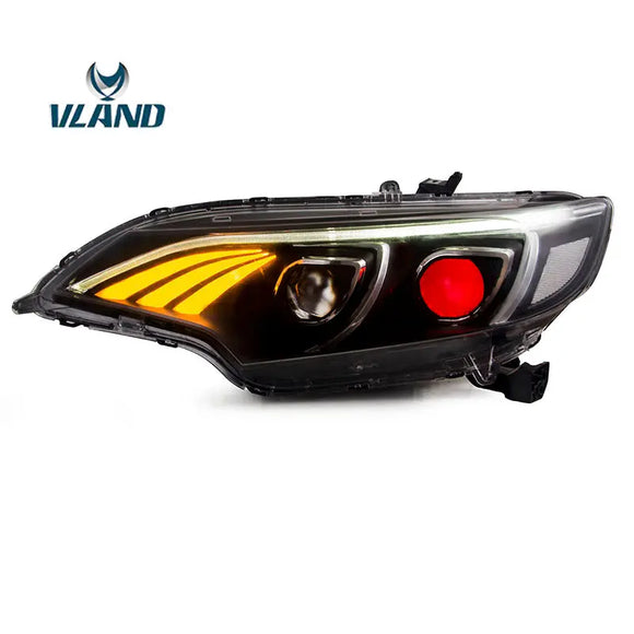 Vland Factory Car Accessories Head Lamp for Honda Fit Jazz GK5 2014-2017 Head Light with Daytime Running Light - Tokyo Tom's